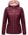Marikoo Asraa Damen Steppjacke mit Kapuze gesteppt Übergangsjacke B857 Weinrot-Gr.L