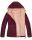 Marikoo Asraa Damen Steppjacke mit Kapuze gesteppt Übergangsjacke B857 Weinrot-Gr.XXL
