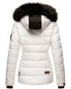 Marikoo warme Damen Winter Jacke Steppjacke B391 Weiss Größe S - Gr. 36