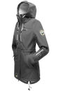 Marikoo Zimtzicke Damen Outdoor Softshell Jacke lang  B614 Anthrazit Größe S - Gr. 36