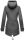 Marikoo Zimtzicke Damen Outdoor Softshell Jacke lang  B614 Anthrazit Größe XL - Gr. 42