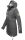Marikoo Zimtzicke Damen Outdoor Softshell Jacke lang  B614 Anthrazit Größe XL - Gr. 42