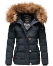 Navahoo Zoja Damen Winter Stepp Jacke Teddyfell Winterjacke B831 Navy-Gr.XS