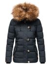 Navahoo Zoja Damen Winter Stepp Jacke Teddyfell Winterjacke B831 Navy-Gr.XS