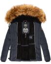 Navahoo Zoja Damen Winter Stepp Jacke Teddyfell Winterjacke B831 Navy-Gr.XXL