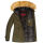 Navahoo warme Damen Winter Jacke mit Kunstfell B392 Forest Green Größe S - Gr. 36