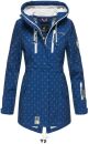 Marikoo Zimtzicke Damen Outdoor Softshell Jacke lang...