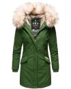 Navahoo Cristal Damen Winterjacke Parka mit Kunstfell...