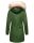 Navahoo Cristal Damen Winterjacke Parka mit Kunstfell B669 Gruen Gr.L