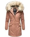 Navahoo Cristal Damen Winterjacke Parka mit Kunstfell...