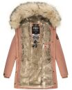 Navahoo Cristal Damen Winterjacke Parka mit Kunstfell B669 Terracotta Gr.XS