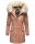 Navahoo Cristal Damen Winterjacke Parka mit Kunstfell B669 Terracotta Gr.XS