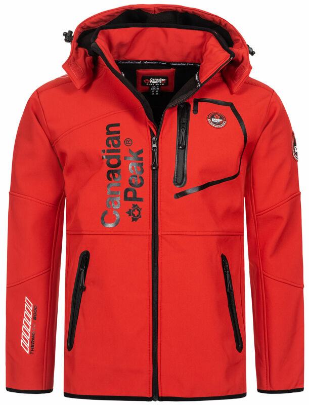 Canadian Peak Tubis Herren Softshelljacke Rot Größe S - Gr. S