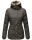 Marikoo Nekoo warm gefütterte Damen Winter Jacke mit Kunstfell B658 Anthrazit Größe XS - Gr. 34