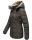 Marikoo Nekoo warm gefütterte Damen Winter Jacke mit Kunstfell B658 Anthrazit Größe XS - Gr. 34