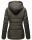 Marikoo Nekoo warm gefütterte Damen Winter Jacke mit Kunstfell B658 Anthrazit Größe L - Gr. 40