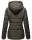 Marikoo Nekoo warm gefütterte Damen Winter Jacke mit Kunstfell B658 Anthrazit Größe L - Gr. 40