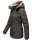 Marikoo Nekoo warm gefütterte Damen Winter Jacke mit Kunstfell B658 Anthrazit Größe XL - Gr. 42
