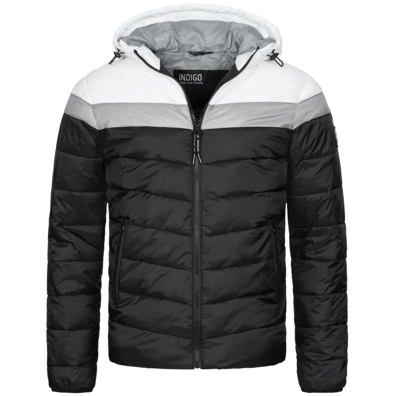 Indicode Bisley Herren Steppjacke Schwarz Größe XL - Gr. XL