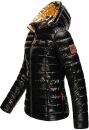 Navahoo Neevia Damen Stepp Jacke Übergangsjacke Steppjacke mit Kapuze B859 Schwarz-Gr.M
