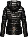 Navahoo Neevia Damen Stepp Jacke Übergangsjacke Steppjacke mit Kapuze B859 Schwarz-Gr.M