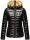 Navahoo Neevia Damen Stepp Jacke Übergangsjacke Steppjacke mit Kapuze B859 Schwarz-Gr.M
