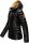Navahoo Neevia Damen Stepp Jacke Übergangsjacke Steppjacke mit Kapuze B859 Schwarz-Gr.M