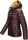 Navahoo Neevia Damen Stepp Jacke Übergangsjacke Steppjacke mit Kapuze B859 Aubergine-Gr.S