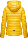 Navahoo Neevia Damen Stepp Jacke Übergangsjacke Steppjacke mit Kapuze B859 Gelb-Gr.M