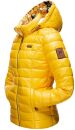 Navahoo Neevia Damen Stepp Jacke Übergangsjacke Steppjacke mit Kapuze B859 Gelb-Gr.M