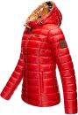 Navahoo Neevia Damen Stepp Jacke Übergangsjacke Steppjacke mit Kapuze B859 Rot-Gr.M