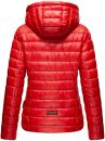 Navahoo Neevia Damen Stepp Jacke Übergangsjacke Steppjacke mit Kapuze B859 Rot-Gr.M