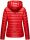 Navahoo Neevia Damen Stepp Jacke Übergangsjacke Steppjacke mit Kapuze B859 Rot-Gr.M