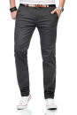 Maurelio Modriano Herren Designer Chino Hose MM015 Anthrazit W29 L30 - W29/30