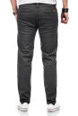 Maurelio Modriano Herren Designer Chino Hose MM015 Anthrazit W38 L32 - W38/32
