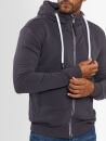 Alessandro Salvarini Herren Sweatjacke O296 Anthrazit