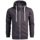 Alessandro Salvarini Herren Sweatjacke O296 Anthrazit