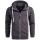 Alessandro Salvarini Herren Sweatjacke O296 Anthrazit