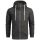 Alessandro Salvarini Herren Sweatjacke O296 Dunkelgrau Größe L - Gr. L