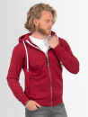 Alessandro Salvarini Herren Sweatjacke O296 Bordeaux