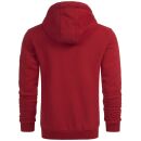 Alessandro Salvarini Herren Sweatjacke O296 Bordeaux