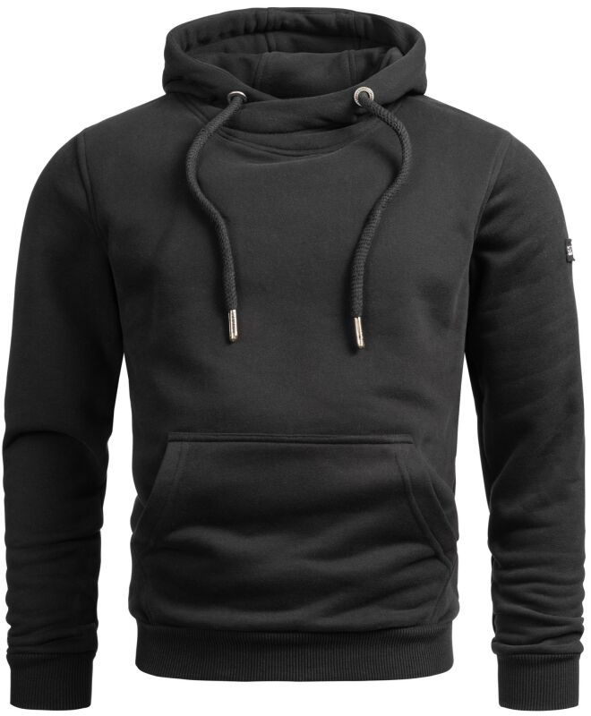 Alessandro Salvarini Herren Hoodie O295 Schwarz Größe XL - Gr. XL