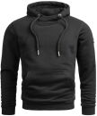Alessandro Salvarini Herren Hoodie O295 Schwarz Größe XXXL - Gr. 3XL
