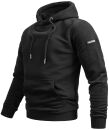 Alessandro Salvarini Herren Hoodie O295 Schwarz Größe XXXL - Gr. 3XL