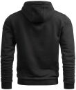 Alessandro Salvarini Herren Hoodie O295 Schwarz Größe XXXL - Gr. 3XL