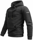 Alessandro Salvarini Herren Hoodie O295 Dunkelgrau Größe XL - Gr. XL