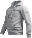 Alessandro Salvarini Herren Hoodie O295 Hellgrau Größe S - Gr. S