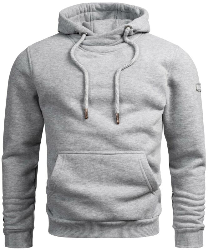 Alessandro Salvarini Herren Hoodie O295 Hellgrau Größe XXL - Gr. 2XL