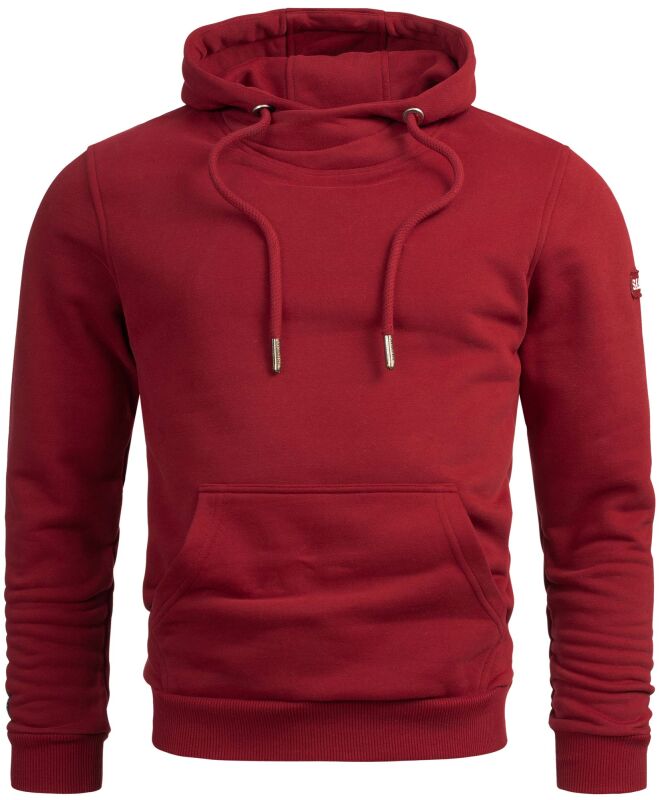 Alessandro Salvarini Herren Hoodie O295 Bordeaux Größe XXXL - Gr. 3XL