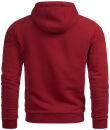 Alessandro Salvarini Herren Hoodie O295 Bordeaux Größe XXXL - Gr. 3XL